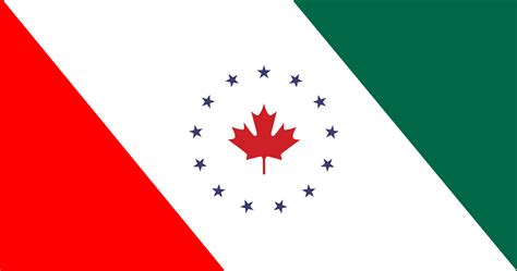 My North American Union flag, somewhat based off of u/rrr598's design ...