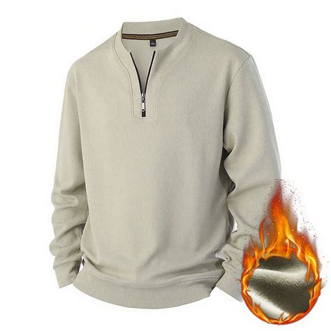 Big and Tall Sweaters for Men Chunky Knit Top Loose Fit V-Neck Fleece ...