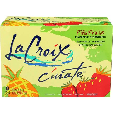 Buy LaCroix Natural Pineapple Fraise Strawberry Sparkling Water, 12 ...