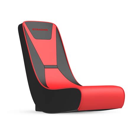 GTRACING Faux Leather Floor Rocker Video Gaming Chair, Red - Walmart.com