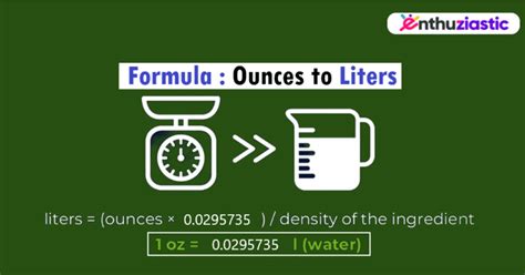 Ounces to Liter: Quick Conversion Guide