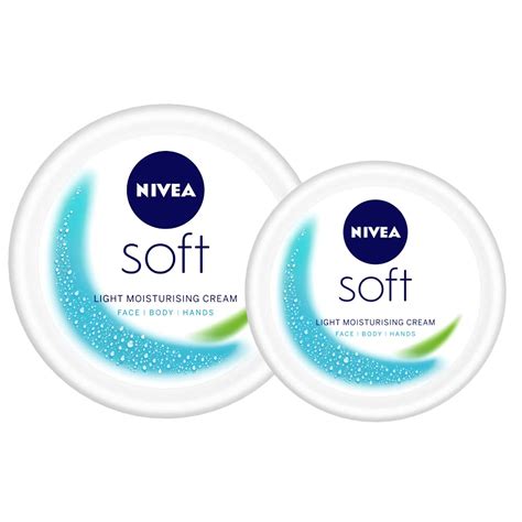 NIVEA Soft Light Moisturizer for Face, Hand & Body Non Sticky Cream ...