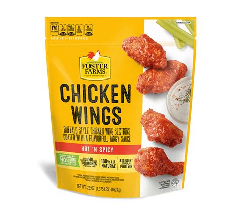 Hot & Spicy Chicken Wings - 22 oz. - Products - Foster Farms