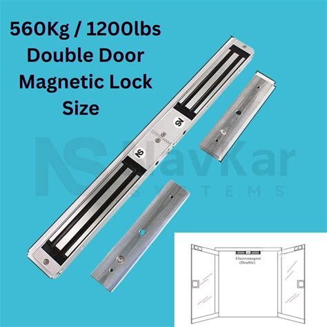 EMDL-1202 Electromagnetic Lock 1200 Lbs Double Leaf – Navkar Systems