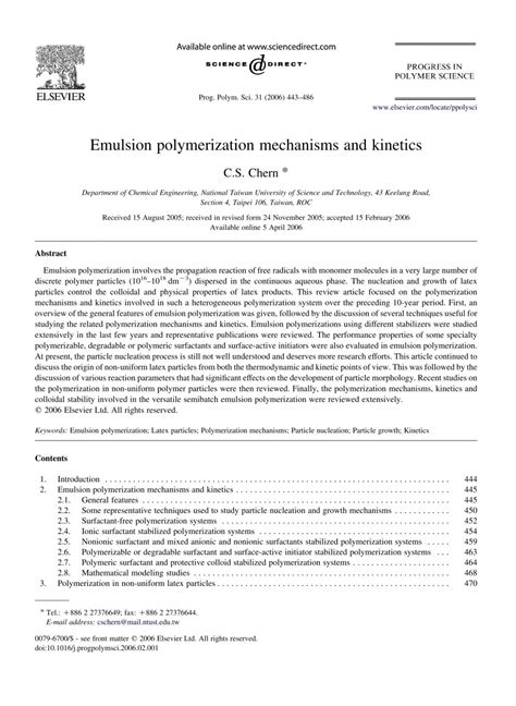 Image result for Emulsion Polymerization Mechanism