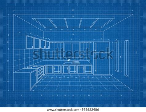 Image result for 3D Kitchen Layout Blueprint