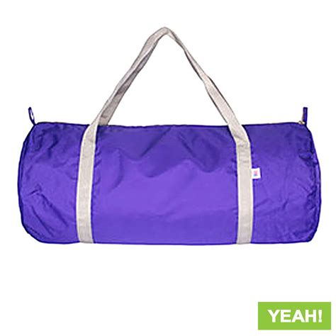 AMERICAN APPAREL NYLON DUFFLE BAG PURPLE SILVER | YEAH!