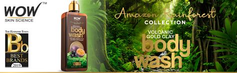 Buy WOW Skin Science Rainforest Collection - Volcanic Gold Clay Shower ...