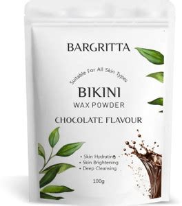 Bargritta Chocolate Flavour Bikini Wax Powder for Women, Painless Body ...
