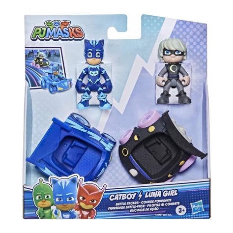 Buy PJ Masks Catboy vs Luna Girl Battle Racers Preschool Toy, Vehicle ...