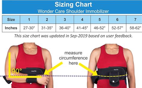 Wonder Care-Left Right Shoulder Immobilizer Arm Sling Elastic Brace for ...
