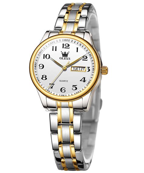 OLEVS Women Watches Business Dress Female Ladies Small Wrist Watch Gold ...