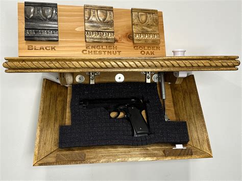 Hidden Gun Storage Floating Mantle Concealment Shelf – Bellewood Designs