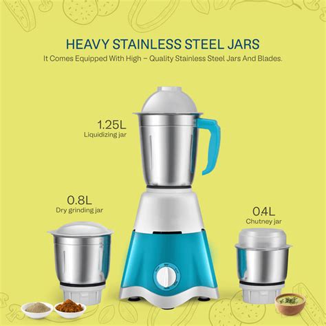 Chefman "Premium Stainless Steel Turbo Mixer Grinder: 550W, 3-Jar Set