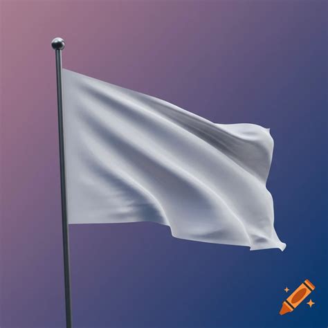 Blank flag at 45-degree angle on Craiyon