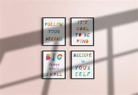 Buy Inspirational Quotes for Kids Wall Decor - By Haus and Hues | Kids ...