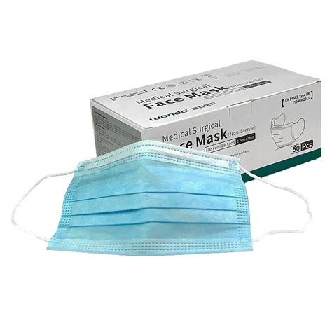 Disposable Fluid Resistant Medical Surgical Face Masks Type IIR (50pk) | LavaDent Online