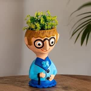 ExclusiveLane 'Nerdy Boy' Handmade & Hand-Painted Terracotta Table ...