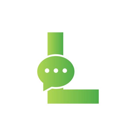Letter L Chat Communicate Logo Design Concept With Bubble Chat Symbol 17795425 Vector Art at ...