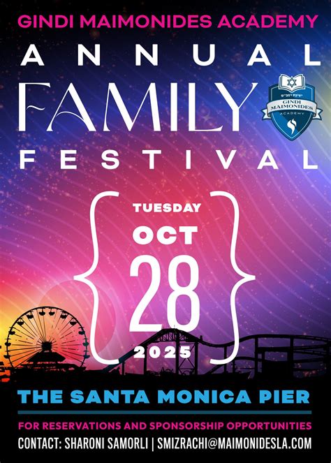 Annual Family Festival - Gindi Maimonides Academy | Gindi Maimonides ...