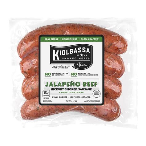 Jalapeño Beef Smoked Sausage - Kiolbassa