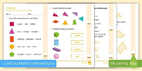 👉 Year 1 Geometry Progress Criteria | Ready-to-Progress