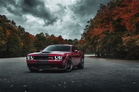 Dodge Challenger SRT Hellcat Widebody Front Look 4k Wallpaper,HD Cars ...