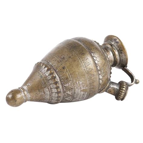 Brass Oval Islamic Hand Hookah Pot