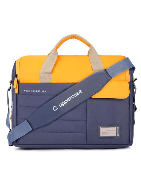 Buy NYFW‑Featured uppercase Omega 03 Blue Messenger Bag