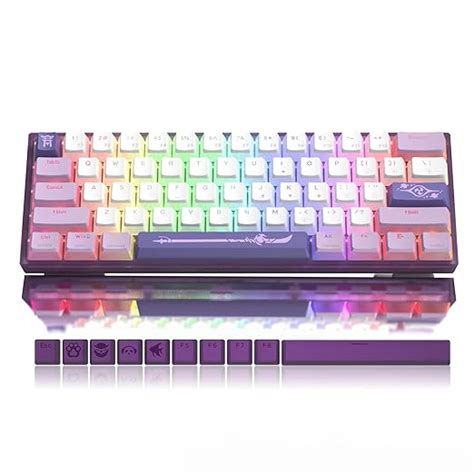 Amazon.in: Buy Womier WK61 Purple Keyboard - 60% Mechanical Keyboard ...