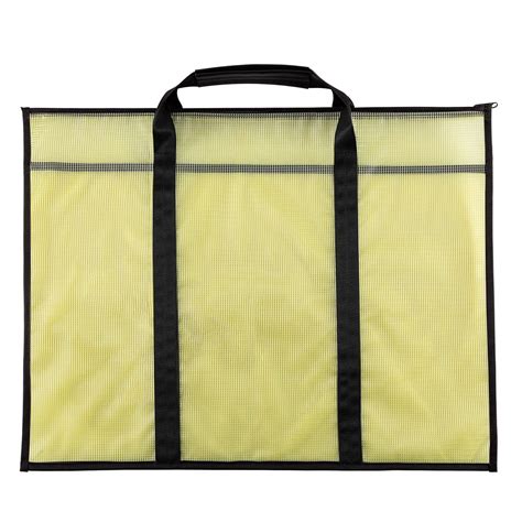 Art Mesh Vinyl Storage Bag with Handle and Zipper, Waterproof Art ...