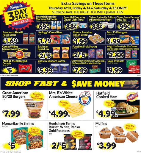 Boyer's Food Markets Ad Circular - 04/09 - 04/15/2023 | Rabato
