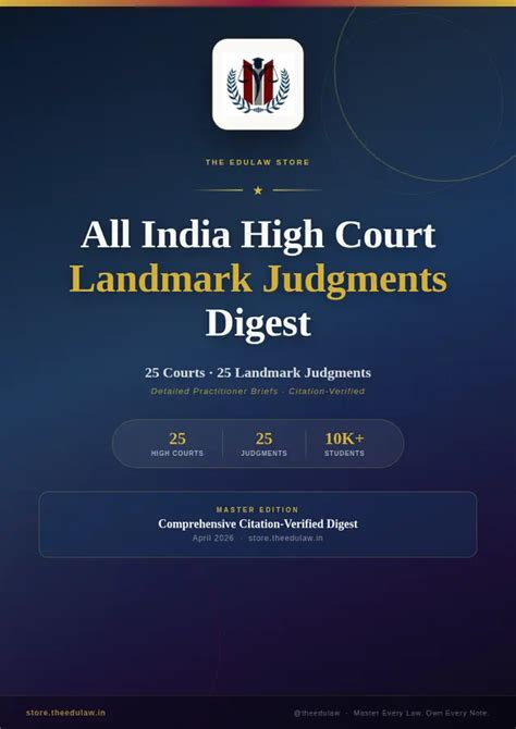EduLaw — Law Notes, SC/HC Updates & AI Legal Tools for CLAT, Judiciary ...