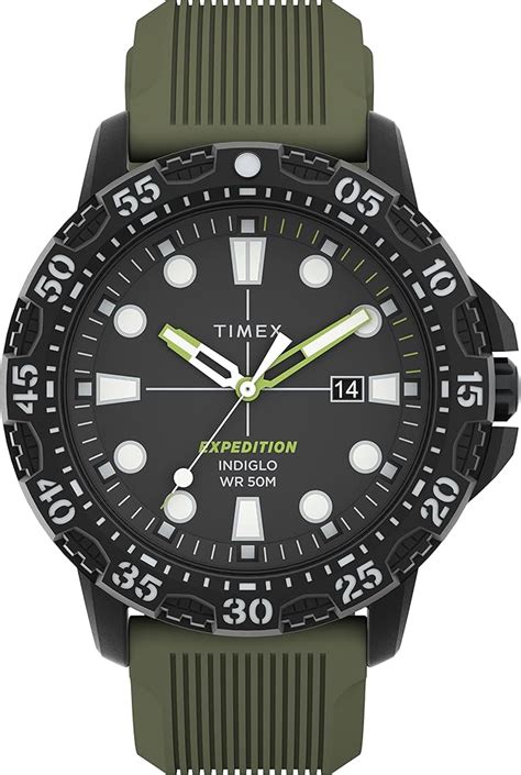 Timex Men's Expedition Gallatin 44mm Watch Black Case Black Dial with ...