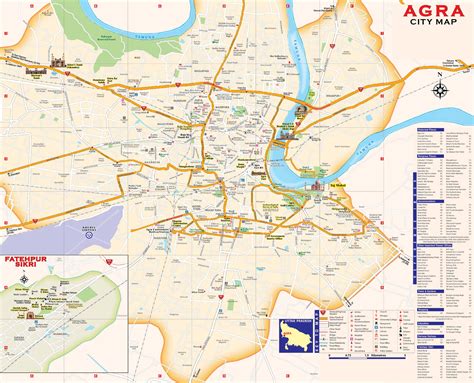Large Agra Maps for Free Download and Print | High-Resolution and ...