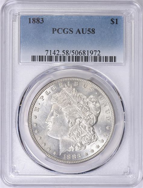 1883 Morgan Silver Dollar PCGS AU-58 (Item 1728110) | GreatCollections ...