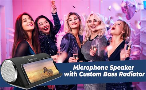 STILVOLL Pro Portable Bluetooth Speaker, Microphone Speaker with Custom ...