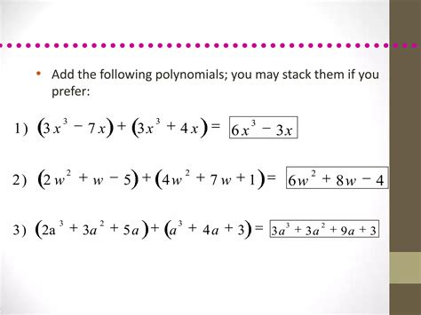 Operations on Polynomials | PPTX