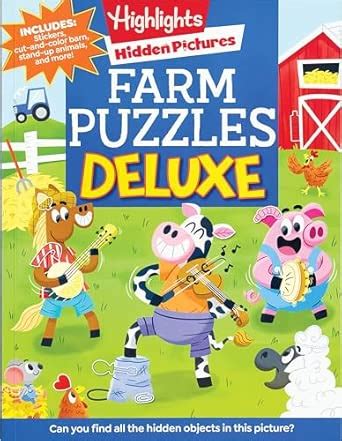 Farm Puzzles Deluxe (Highlights Hidden Pictures) : Highlights: Amazon ...