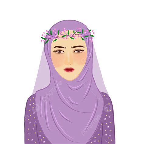A Muslimah Bride, Bride, Muslim Bride, Wedding Gown PNG Transparent ...