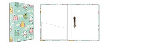 Paper Plane Design 2D Folder Case, A4 Size, Ring Binder File Folder ...