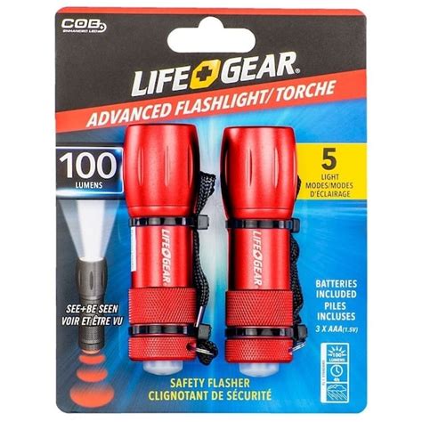 Life+Gear Mini Max Flashlight, AAA Battery, Alkaline Battery, LED Lamp ...