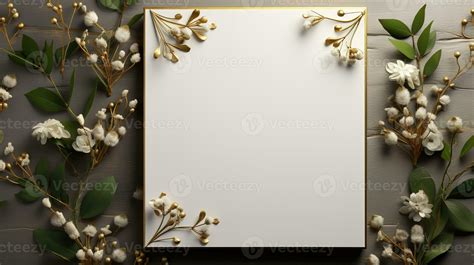 Blank Wedding Invitation