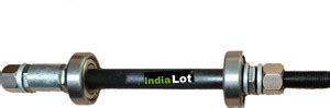 IndiaLot Bicycle Hub Axel with Bearing Both Side Rear 1pc Bicycle Brake ...
