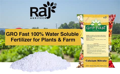 Raj AGRITECH GRO Fast 100% Water Soluble Fertilizer for Plants & Farm ...