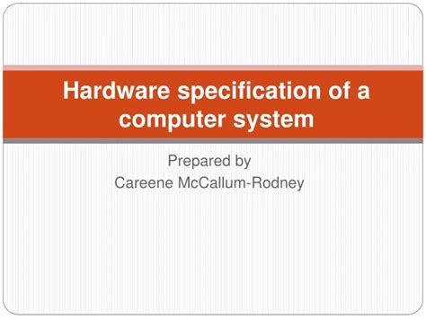 Image result for What Is Computer Specification