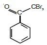 Bromination of PhCOMe in acetic acid medium produces mainly