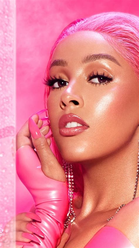Doja Cat Wallpaper 4K, Hot Pink, American rapper