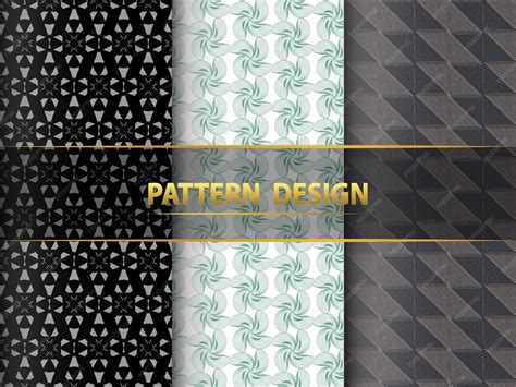 Premium Vector | Seamless geometric pattern set