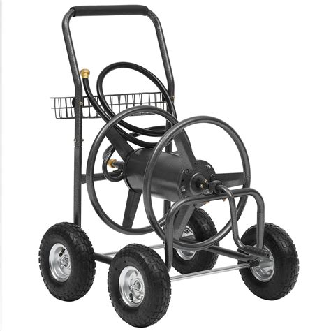 Autodaya Hose Reel Cart, Hold Up to 250 ft of 5/8" Hose, Garden Water ...